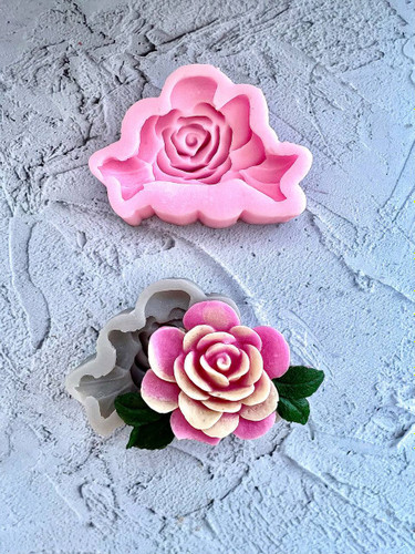 قالب سیلیکونی رز تک برگ دار