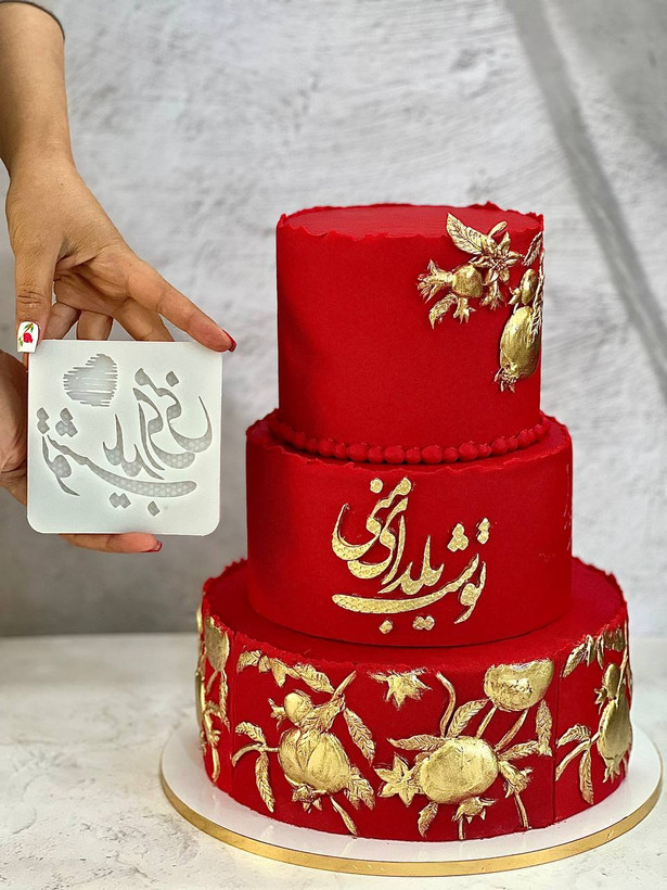 cake with silicone mold design