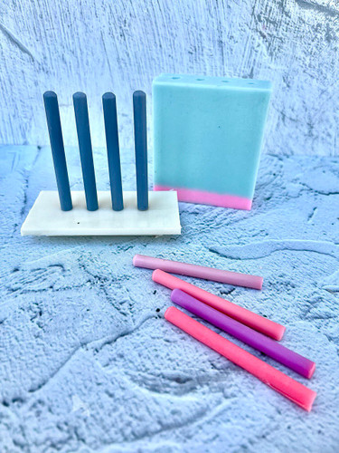 mini candle with silicone mold