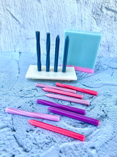 mini candle with silicone mold