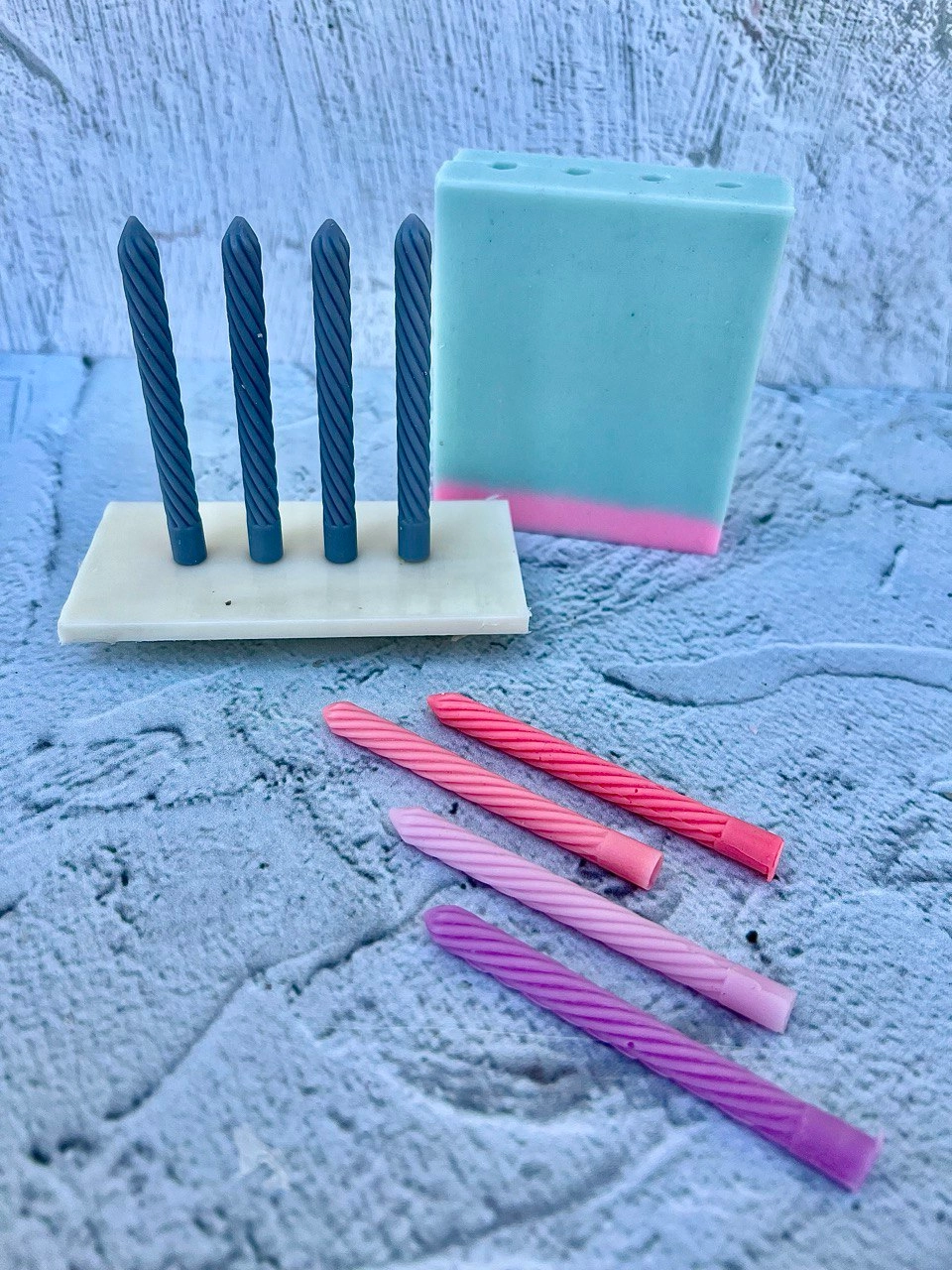 mini candle silicone mold