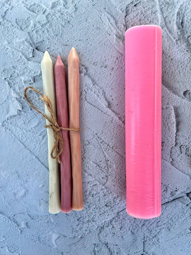 شمع قلمی طرح چوب