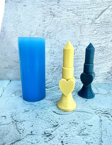 قالب سیلیکونی قلمی قلبی