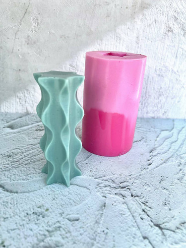 قالب سیلیکونی استوانه چند ضلعی