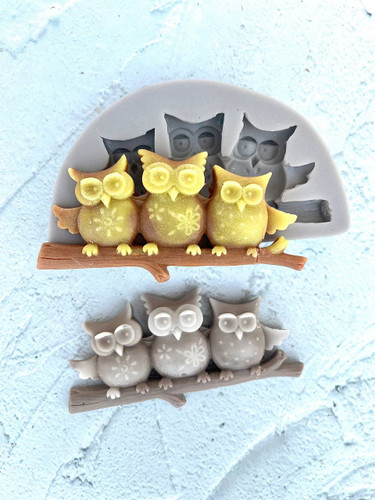 قالب سیلیکونی سه جغد