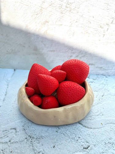 قالب سیلیکونی توت فرنگی سه بعدی