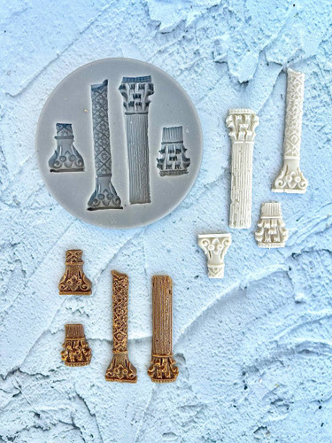 قالب سیلیکونی 4 ستون گرد