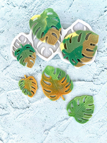 قالب سیلیکونی سه برگ هاوایی