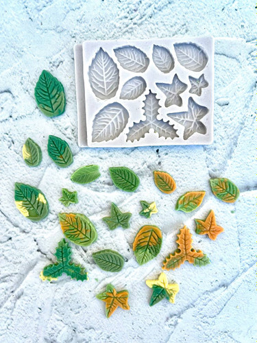 قالب سیلیکونی برگ های پاییزی