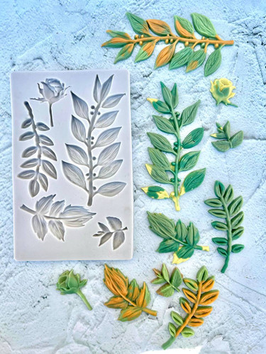 قالب سییلیکونی برگ های بزرگ