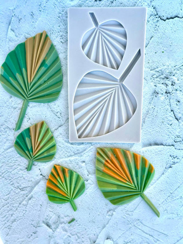 قالب سیلیکونی دو برگ پالم