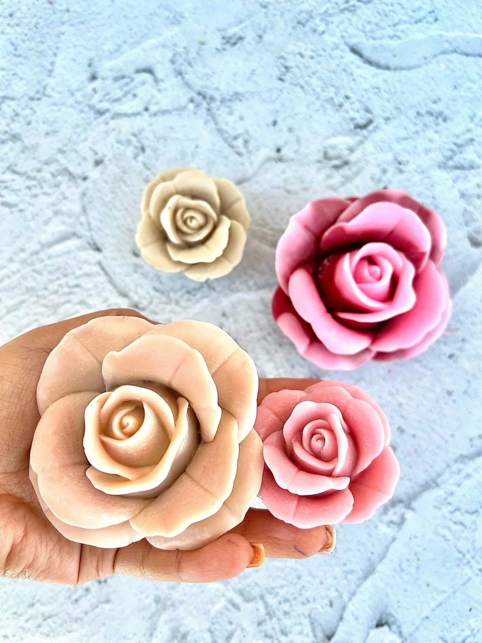 قالب سیلیکونی رز سه بعدی 2