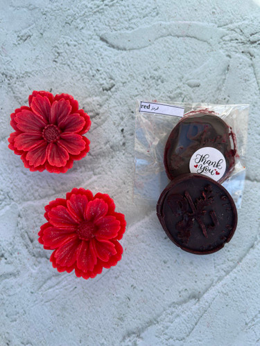 رنگ شمع قرمز مدل قرصی - DJ candles