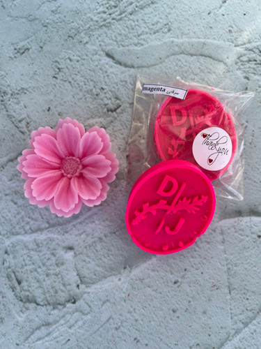 رنگ شمع سرخابی مدل قرصی - DJ candles