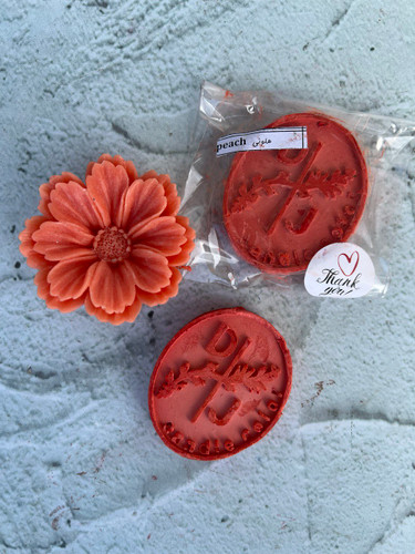 رنگ شمع هلویی مدل قرصی - DJ candles