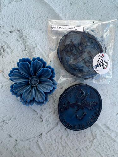 رنگ شمع آبی گلاکوس مدل قرصی - DJ candles