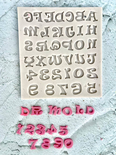 مولد فوندانتی حروفو اعداد لاتین فانتزی 1.5 سانتی