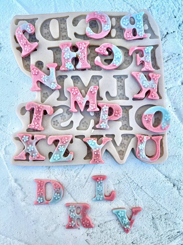 مولد فوندانتی حروف گلدار 3.5 سانتی