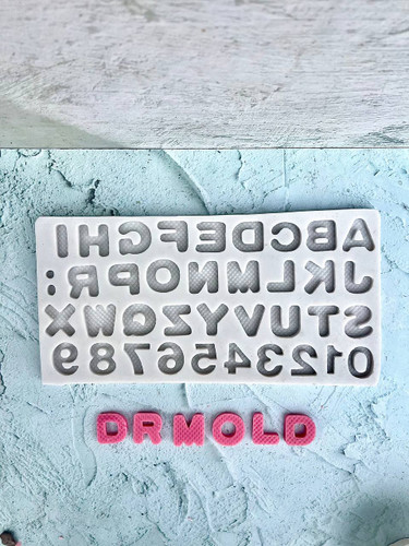 قالب سیلیکونی حروف و اعداد بیسکوییتی