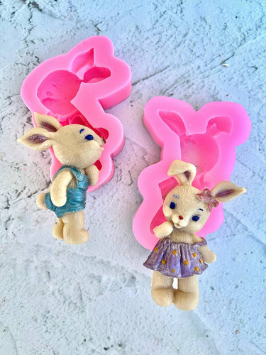 قالب سیلیکونی خرگوش دختر و پسر