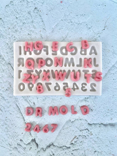 قالب سیلیکونی حروف کوچک1 سانتی