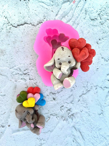 قالب سیلیکونی فیل بادکنکی