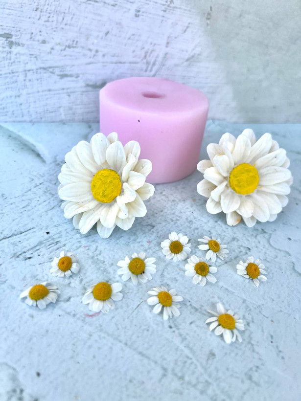 قالب سیلیکونی بابونه سه بعدی