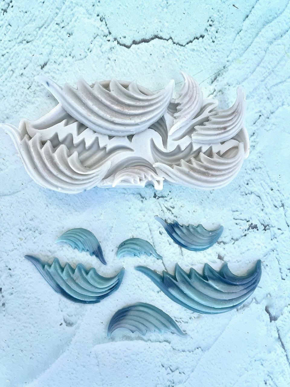 قالب سیلیکونی موج شش تایی