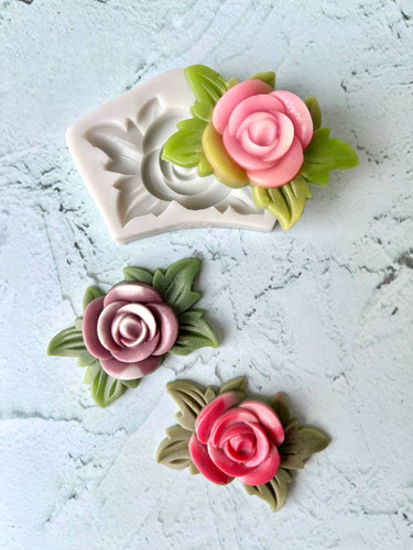 قالب سیلیکونی رز چهار برگ