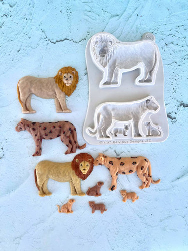 قالب سیلیکونی شیر و پلنگ ژورنالی
