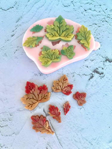 قالب سیلیکونی برگ های پاییزی