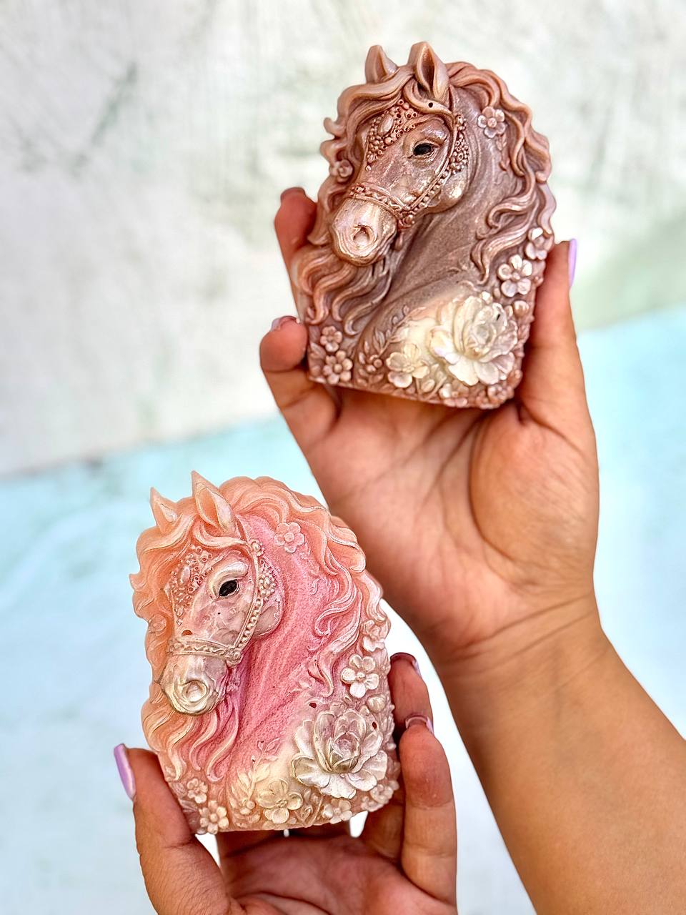قالب سیلیکونی اسب گلدار