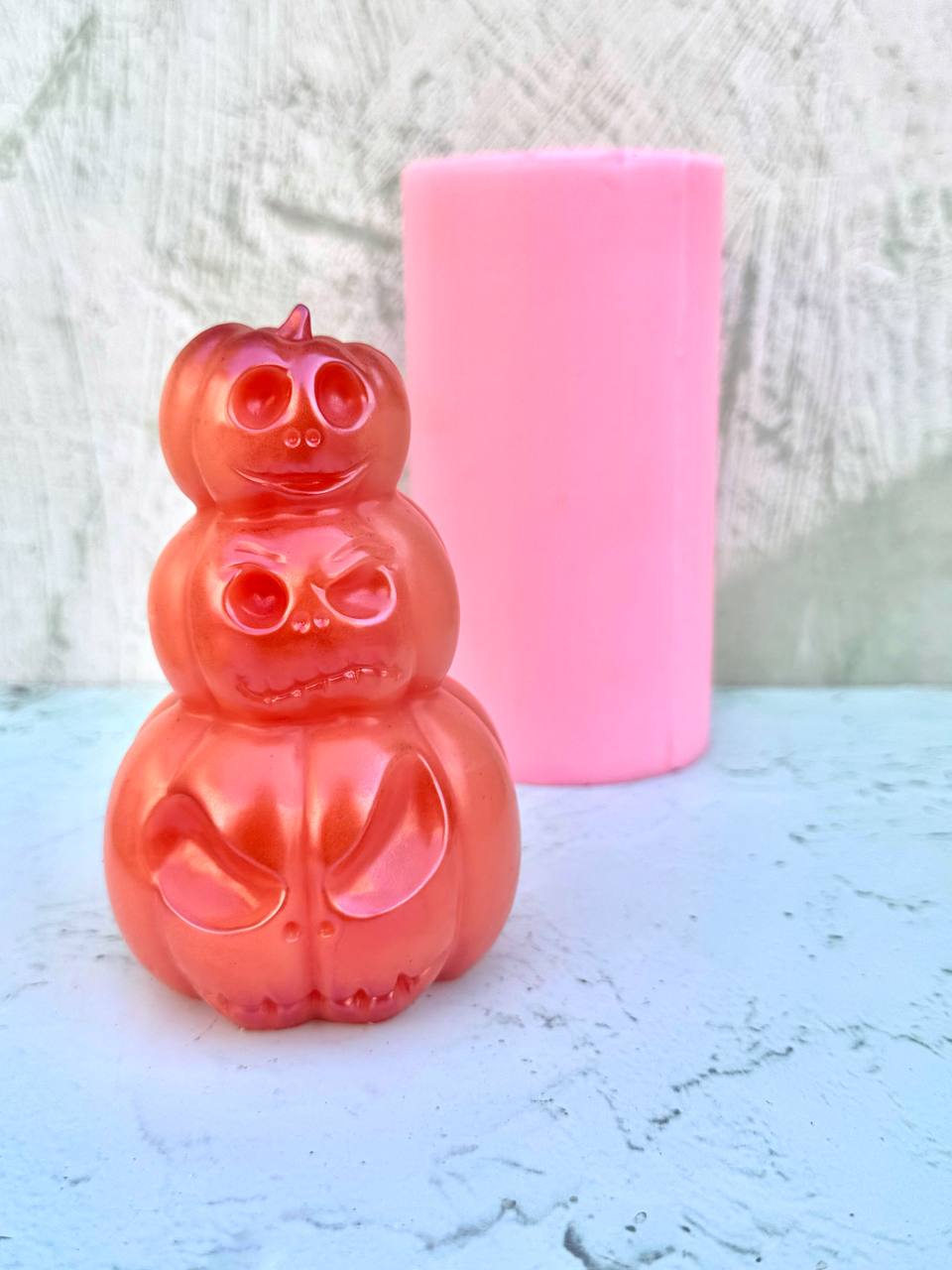 قالب سیلیکونی کدو سه طبقه هالوین