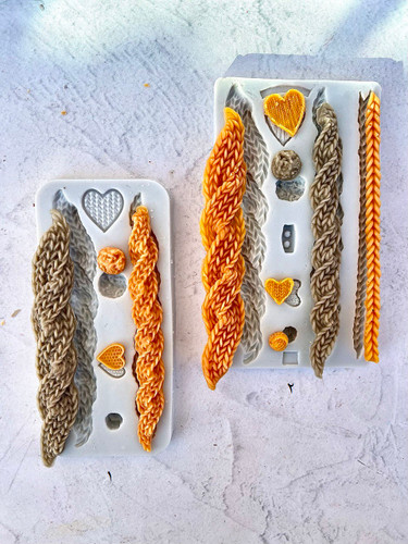 قالب سیلیکونی بافت پهن