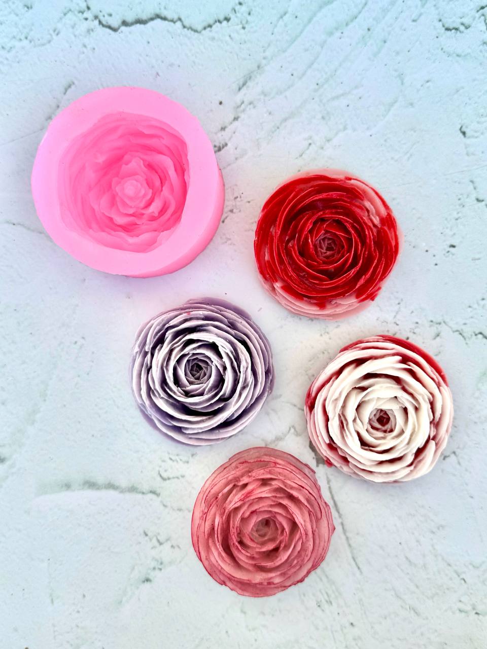 قالب سیلیکونی رز رافل سه بعدی