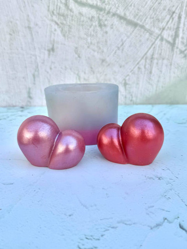 قالب سیلیکونی قلب تپل ایستاده سه بعدی