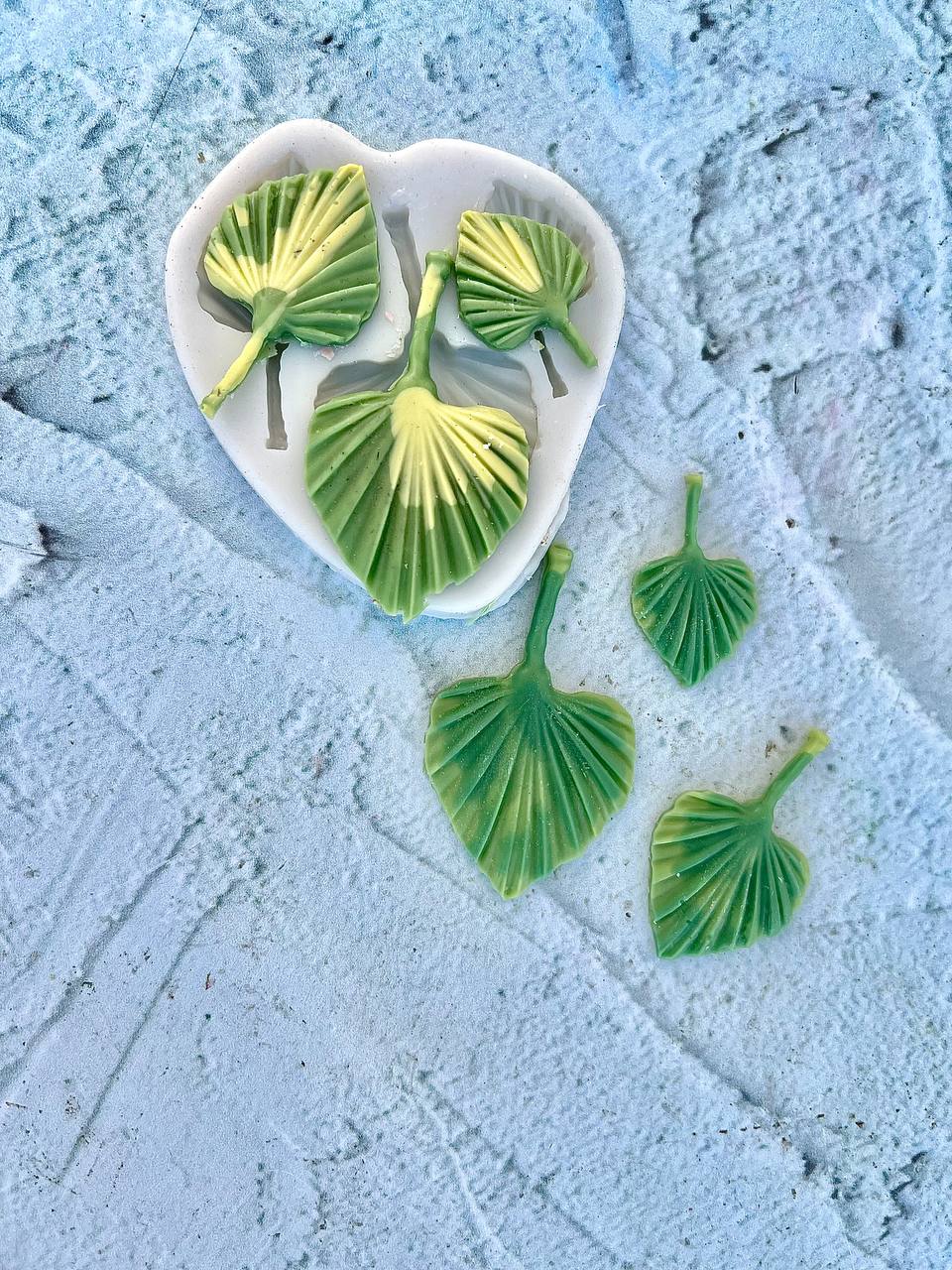 قالب سیلیکونی سه برگ پالم