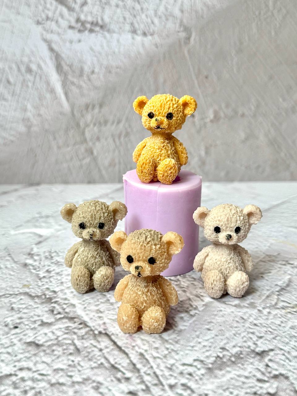 قالب سیلیکونی تدی نشسته کوچک