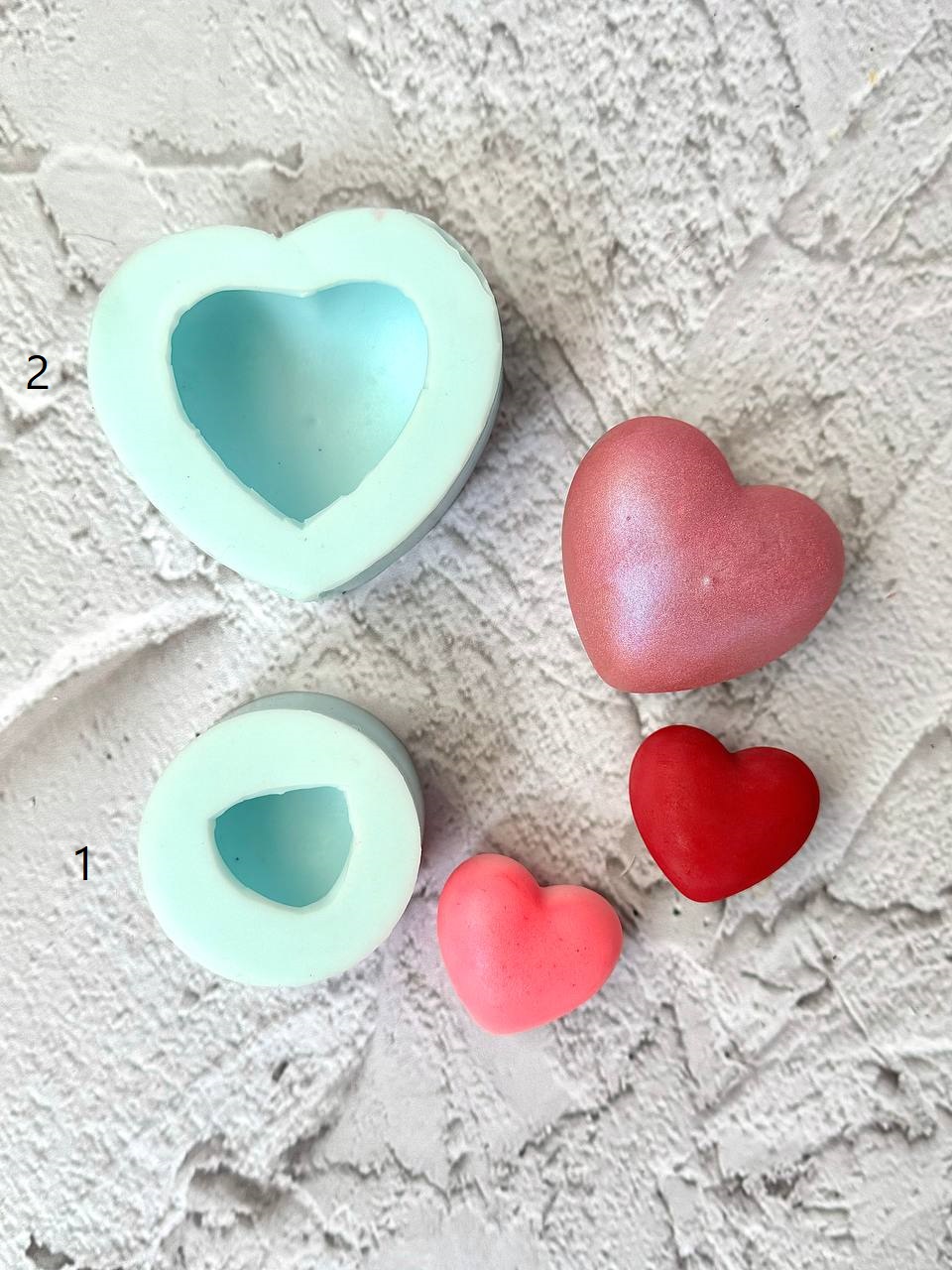 قلب سیلیکونی قلب سه بعدی تپل