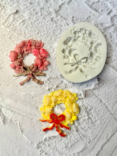 قالب سیلیکونی حلقه گل پاپیونی