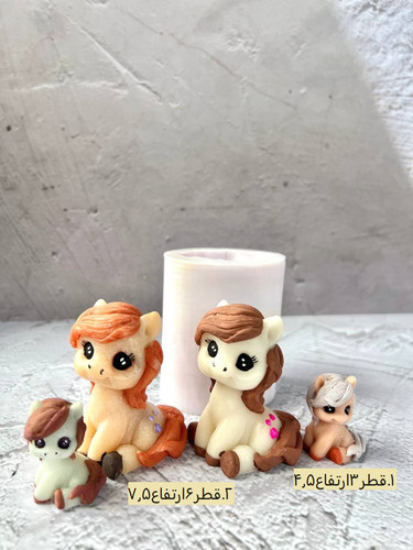 قالب سیلیکونی اسب سه بعدی کد5