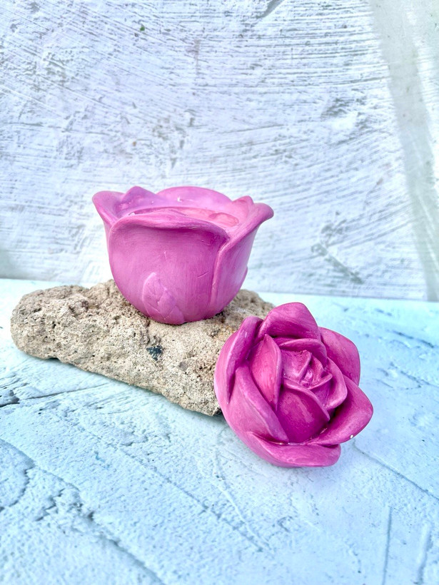 قالب سیلیکونی شات گل رز با درب ( 2تکه)